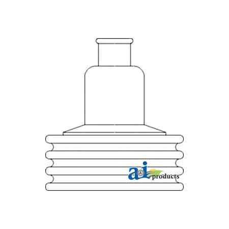 A & I Products Boot, Transmission Lever 6" x6" x4" A-4999009-2